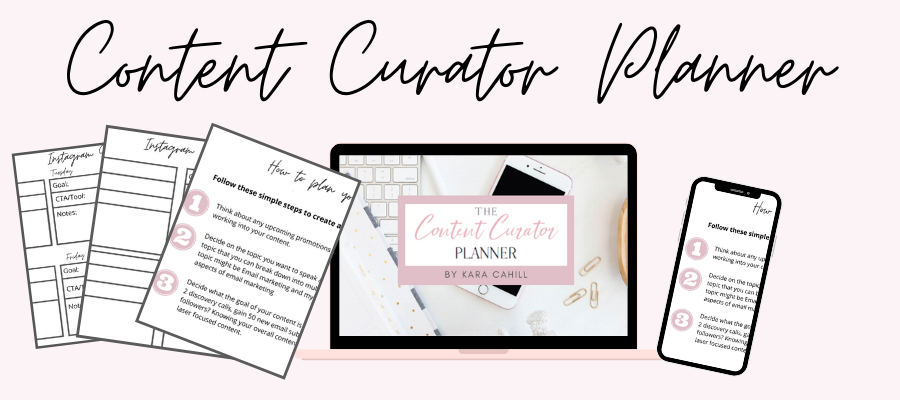 Content Curator Planner for Instagram Kara Cahill