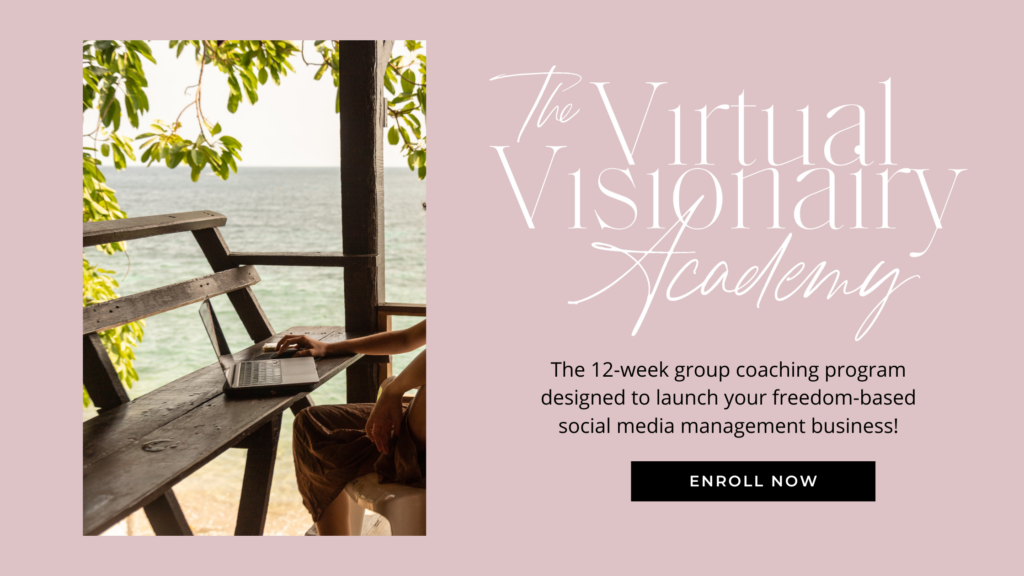 Virtual visionary academy - become a social media manager with this online coaching program