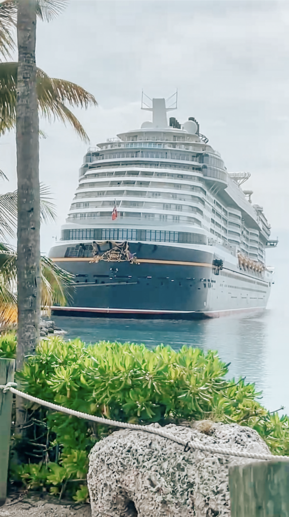 Disney Wish Cruise Ship at Castaway Cay