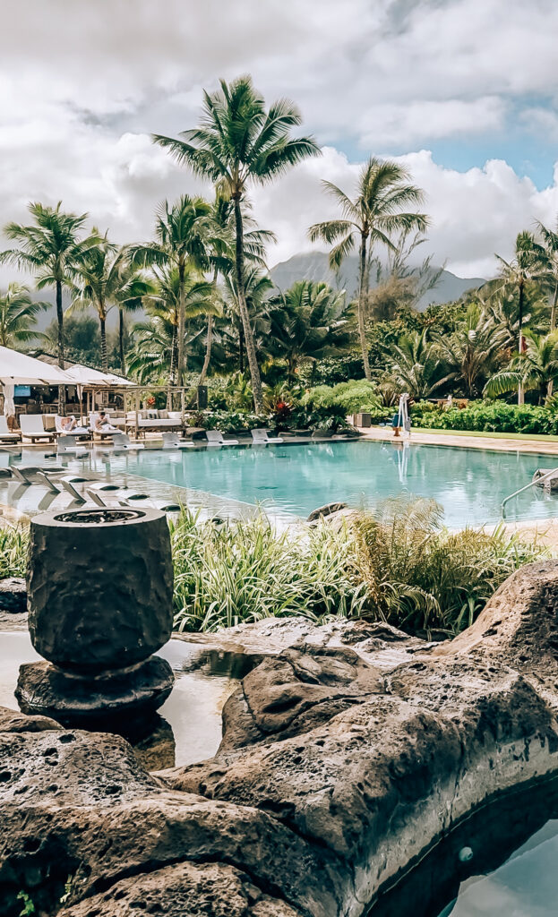 Resort pool at the One Hotel Hanalei Bay Kauai