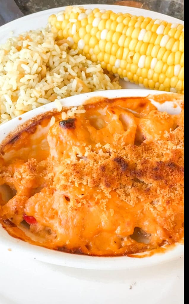 Lobster pie at Lobster Cove